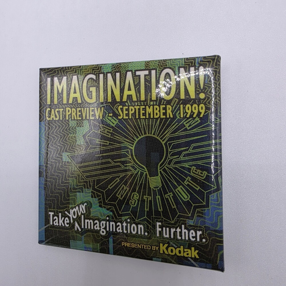 Disney's Imagination Cast‎ Preview 1999 By Kodak Pinback Button